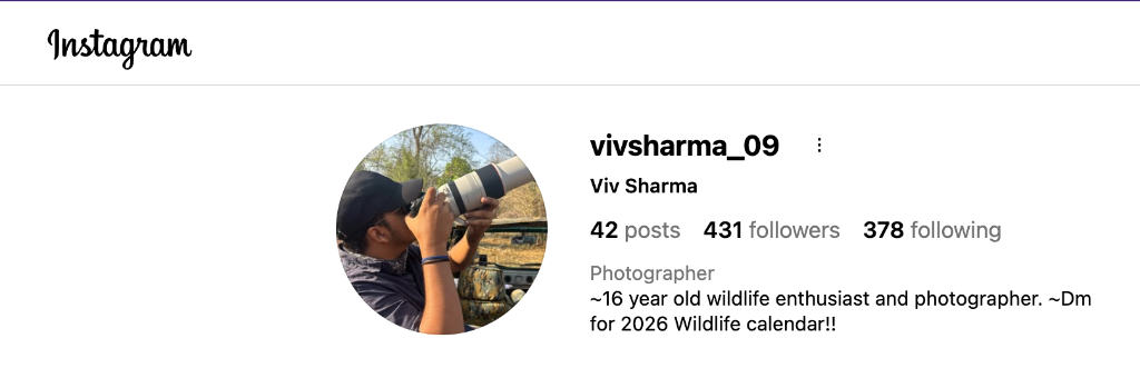 Instagram Profile - vivsharma_09